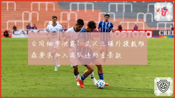 合同细节泄露！武汉三镇外援戴维森要求加入离队违约金条款